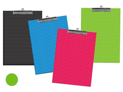 Desky A4 s klipem Matrix, zelené