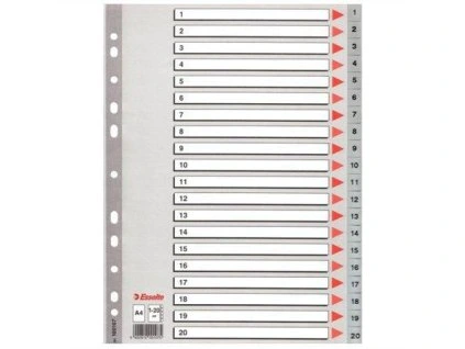 Rozdružovač A4, 1-20, Esselte