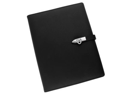 Diplomatka Celine, černá imitace textilu