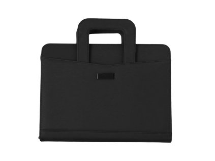 Diplomatka Dion, černá imitace kůže