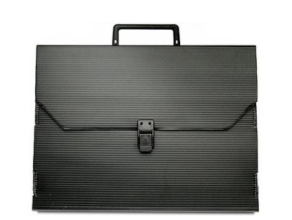 Diplomatka A4, černá, 35 x 25 x 5 cm