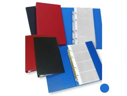 Vizitkář 4-řadý Standard karis A5, modrý