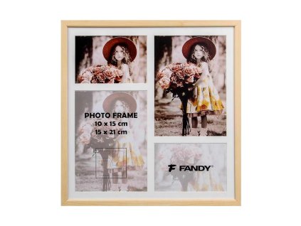 Dřevěný rámeček Style, světle hnědý