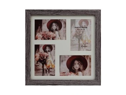 Dřevěný rámeček Narvik plexi, gallery 3, tmavě hnědý