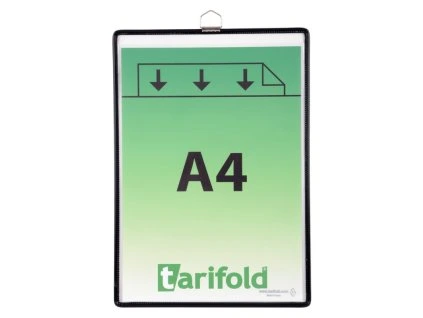 Rámečkova kapsa A4 s očkem, na výšku, černá