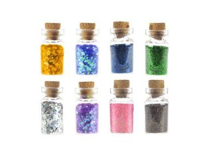 Třpytky a brokát Kidea, 8 ks