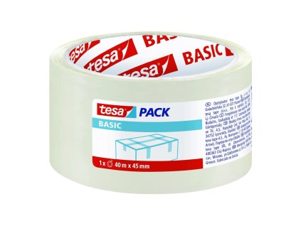 Lepicí páska Tesa Basic 45 mm x 45 m, transparentní