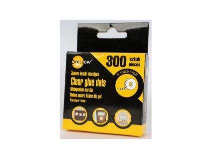 Samolepicí tečky Yellow One, 300 ks