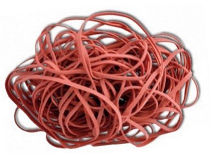 Gumičky (kroužky) obyčejné 60 mm, 100 ks