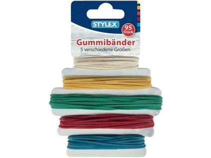 Gumičky Stylex, 95 ks, 5 velikostí a barev