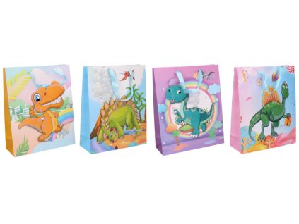 Taška dárková dětská Dino, 26 x 32 x 10 cm