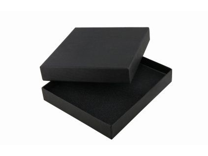 Dárková krabička plochá, černá