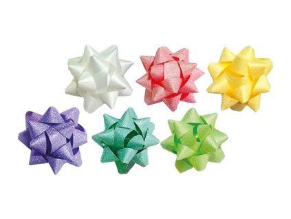 Rozeta glitr soft 10 cm, různé barvy
