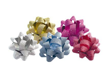 Rozeta glitr soft 7 cm, různé barvy