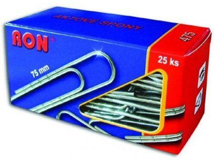 Dopisní sponky 475, 75 mm, 25 ks