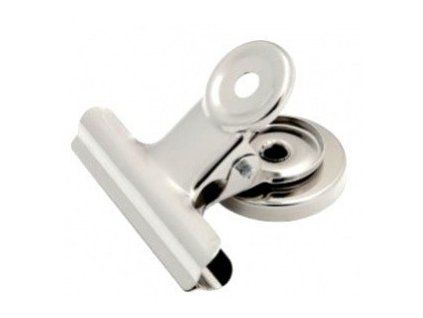 Klip kancelářský, 38 mm, chromový s magnetem