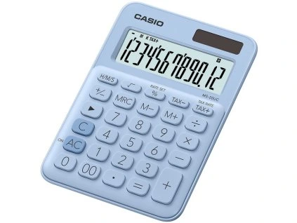 Stolní kalkulačka Casio MS-20UC, světle modrá