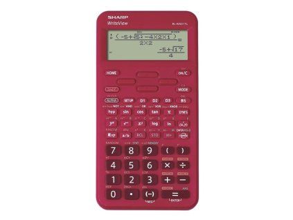 Kalkulačka Sharp EL-W531TL, vědecká, 16 míst, červená