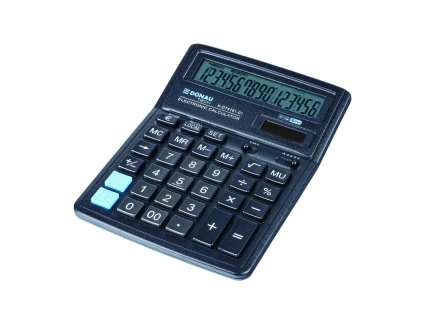 Kalkulačka Donau TECH 4161 kancelářská, černá