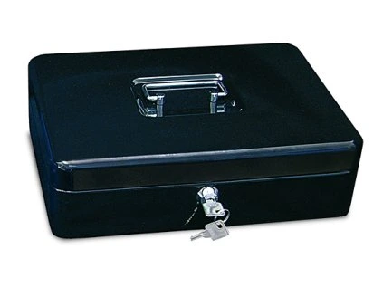 Kasa Donau 20 x 16 x 9 cm, černá, kovová