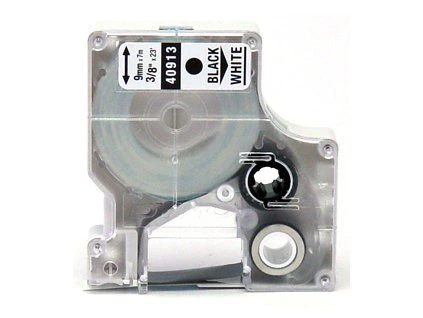 DYMO páska D1 40913, 9 mm x 7 m, černá/bílá