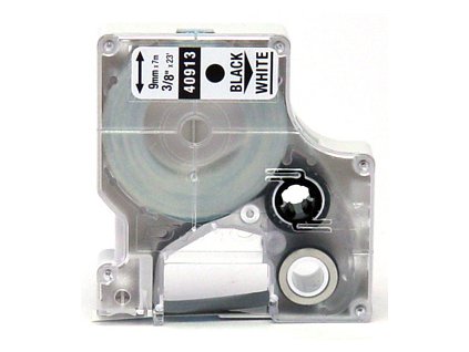 DYMO páska D1 40913, 9 mm x 7 m, černá/bílá