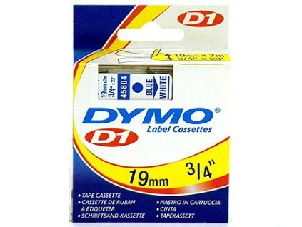 DYMO páska D1 19mm/7m, 45804 modrá/bílá