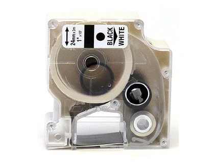 DYMO páska D1 24mm/7m, 53713, bílá/černá