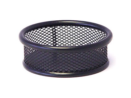 Miska na sponky drátěná, černá