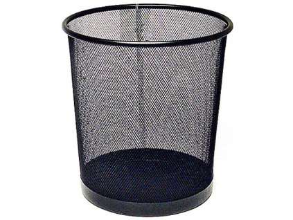 Odpadkový koš 18 litrů, drátěný, černý