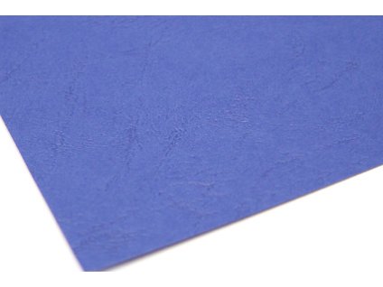 Delta - karton pro vazbu A4, královsky modrá, imitace kůže
