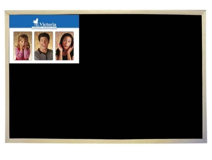 Černá tabule, dřevěný rám, 60 x 40 cm