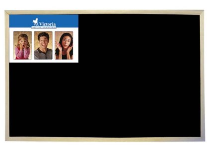 Černá tabule, dřevěný rám, 60 x 40 cm