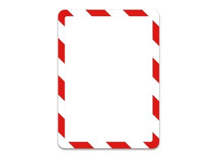 Samolepicí rámeček A4 Tarifold Magneto, 2 ks, bezpečnostní červeno-bílý