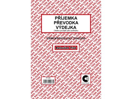 Příjemka - převodka - výdejka A5