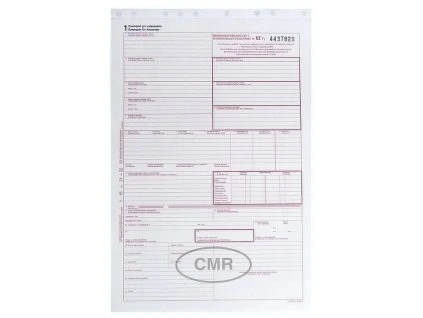 CMR 5 listů, A4, copy, MSK, celní tiskopis