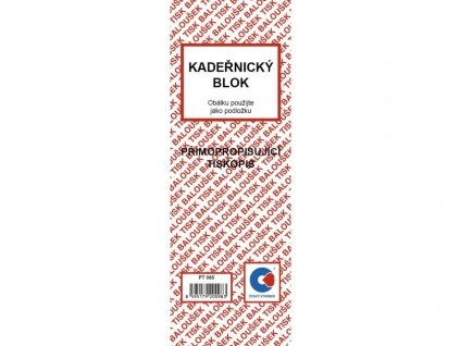 Kadeřnický blok 1/2 A5, copy, nečíslovaný, Baloušek