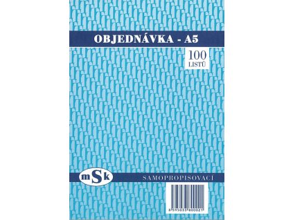 Objednávka A5, Msk, copy, 100 listů