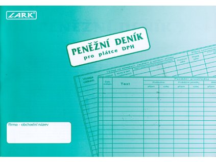Peněžní deník A4, pro plátce DPH, Lark