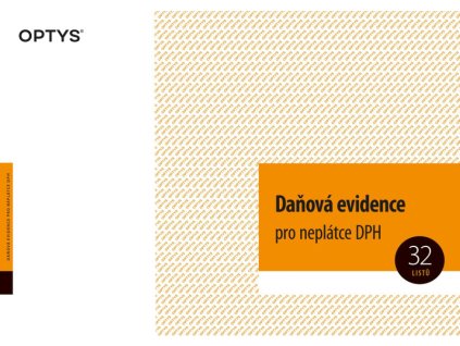Daňová evidence pro neplátce DPH Optys 1022, A4