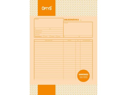 Objednávka A4 OP 1261, samopropisovací, 100 listů