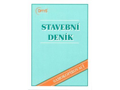 Stavební deník A4, copy, 53 listů, Optys