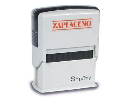 Razítko Trodat 4911 s textem: ZAPLACENO