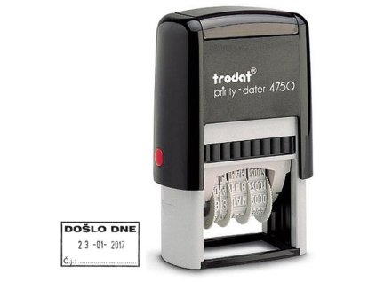 Datumka Trodat 4750 s textem: DOŠLO DNE