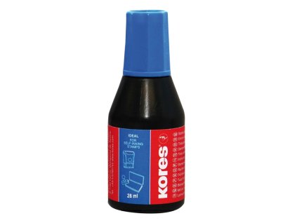 Razítková barva Kores, modrá, 28 ml