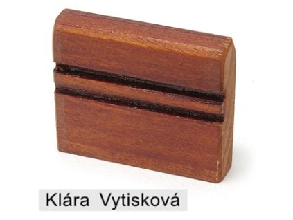 Razítko dřevěné - lišta, 1 řádek, 4 cm