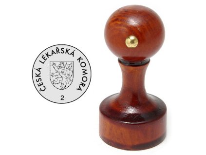 Razítko dřevěné kulaté, průměr 25 mm