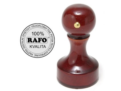 Razítko dřevěné kulaté, průměr 45 mm