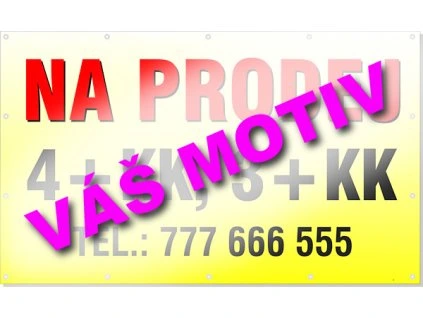 Reklamní plachta 5 x 1 m