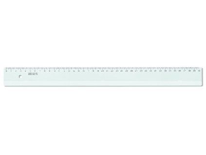 Pravítko 40 cm, transparentní, plastové